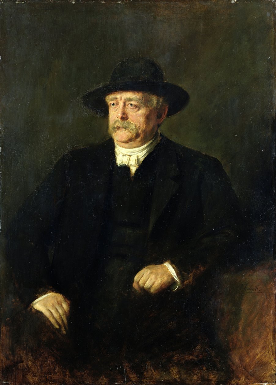 Cancelliere Otto von Bismarck (1815-98), 1849 da Franz Seraph von Lenbach