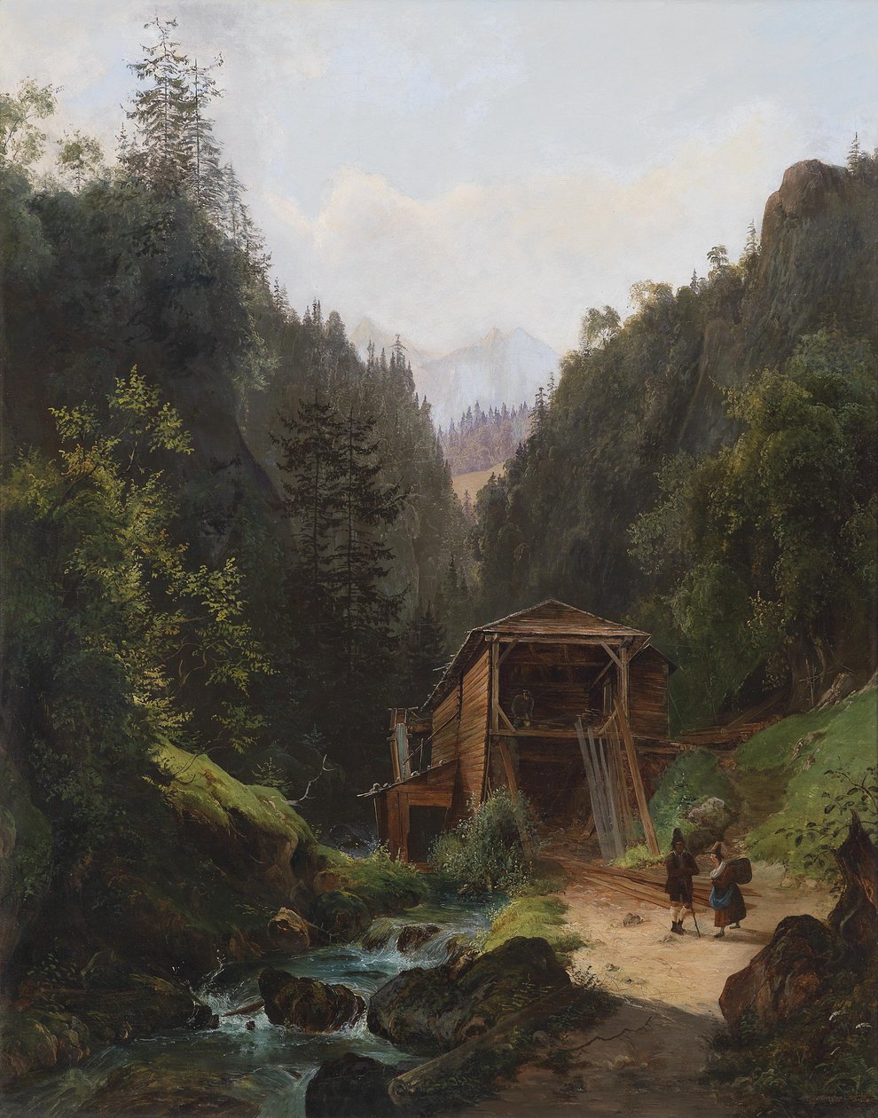 Paesaggio con mulino da Franz Wipplinger