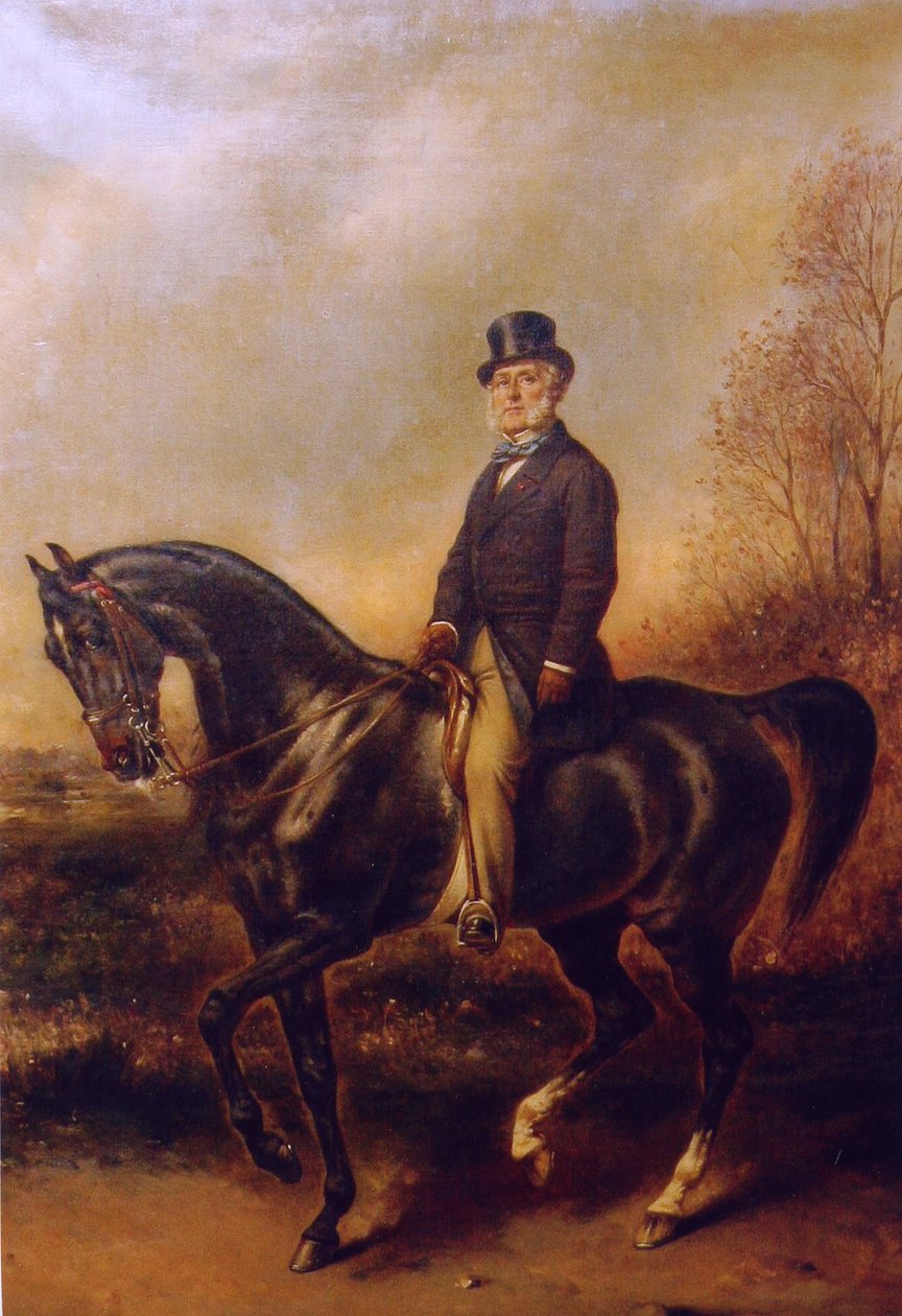 Ritratto equestre di François Adolphe Akermann da Franz Xaver Winterhalter