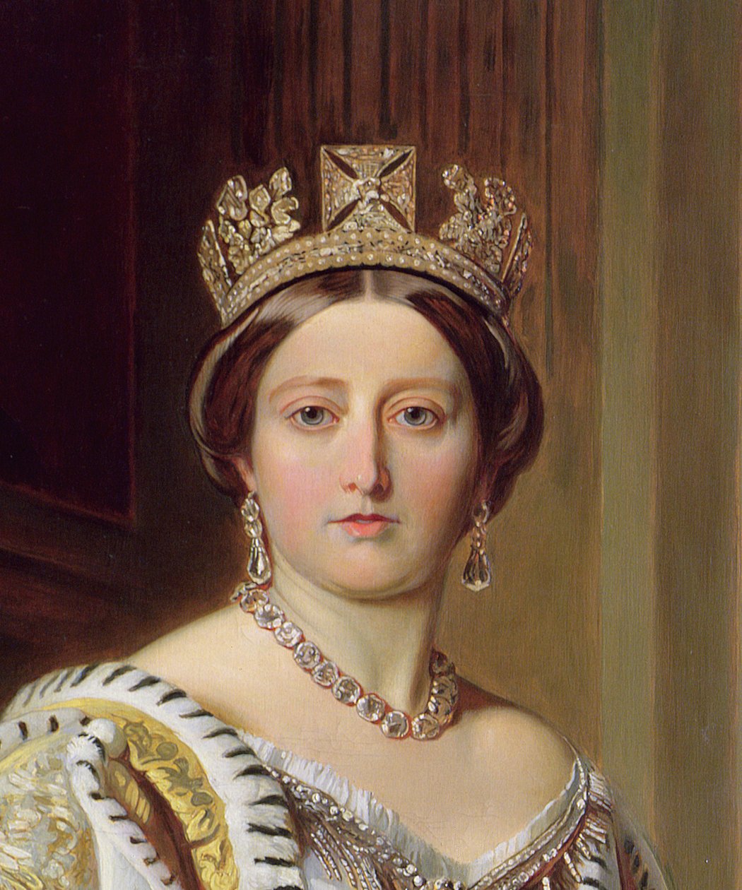 Ritratto della Regina Vittoria (dettaglio) da Franz Xaver Winterhalter