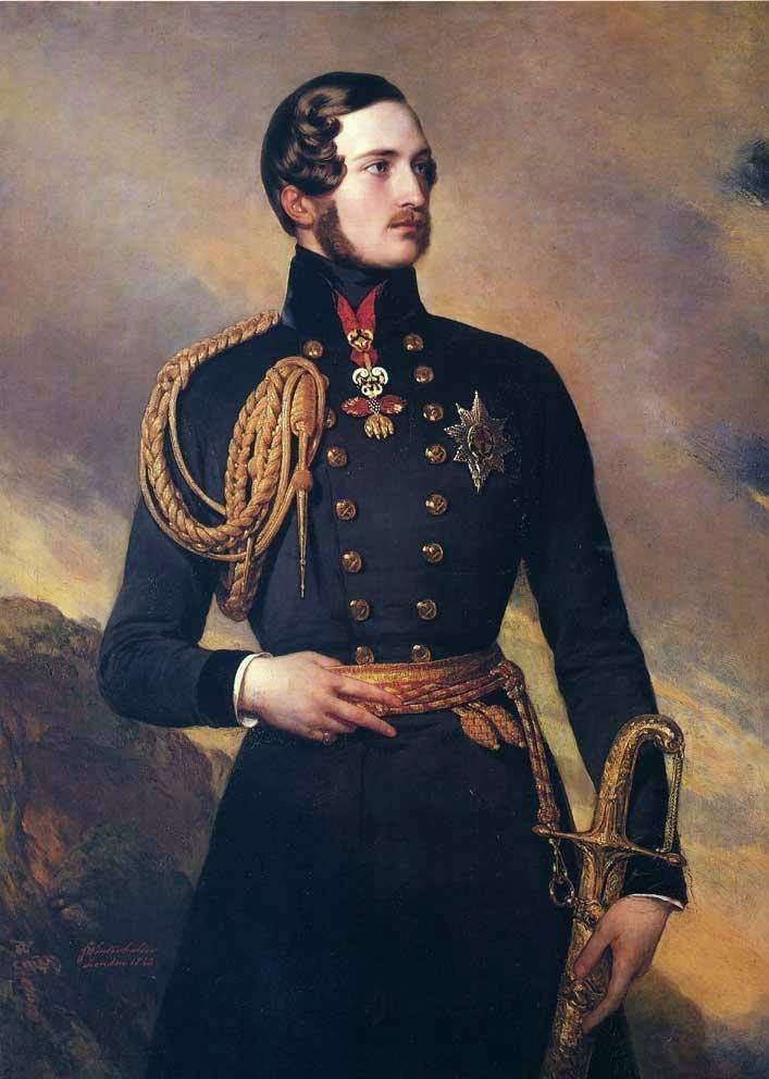 Principe Alberto di Sassonia-Coburgo-Gotha con il Toson d