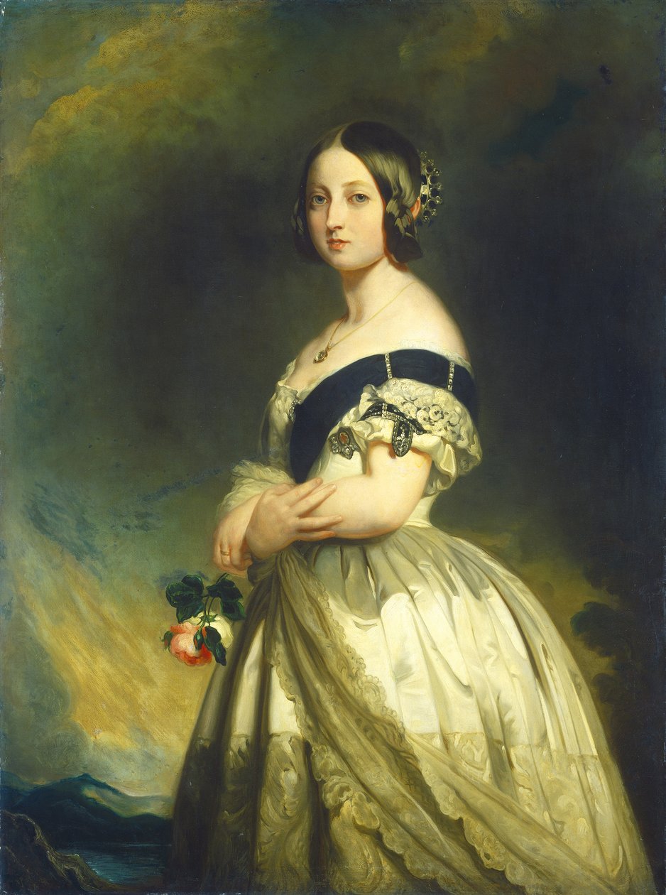 Regina Vittoria, c.1843 da Franz Xaver Winterhalter