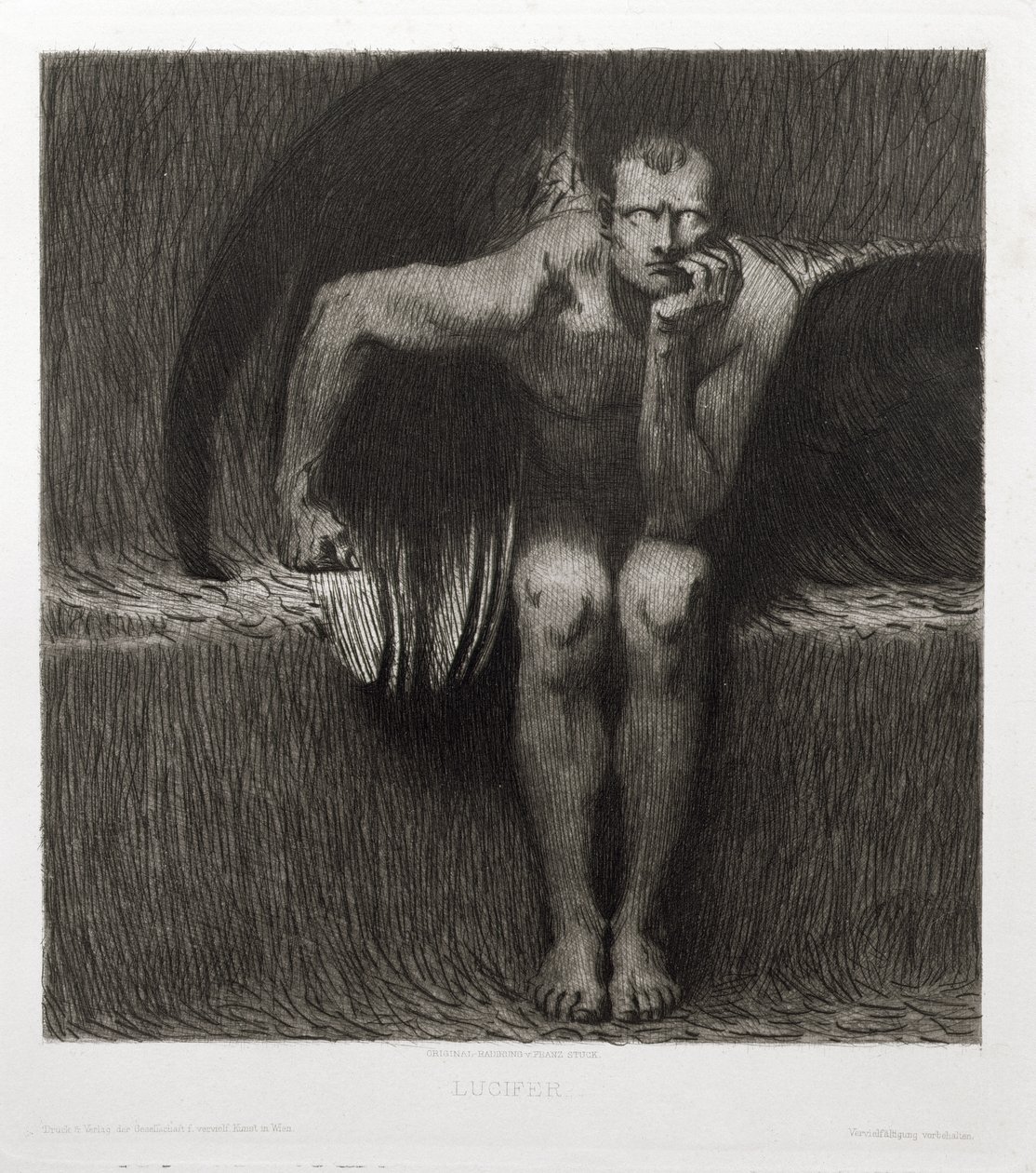 Lucifero, 1892 da Franz von Stuck