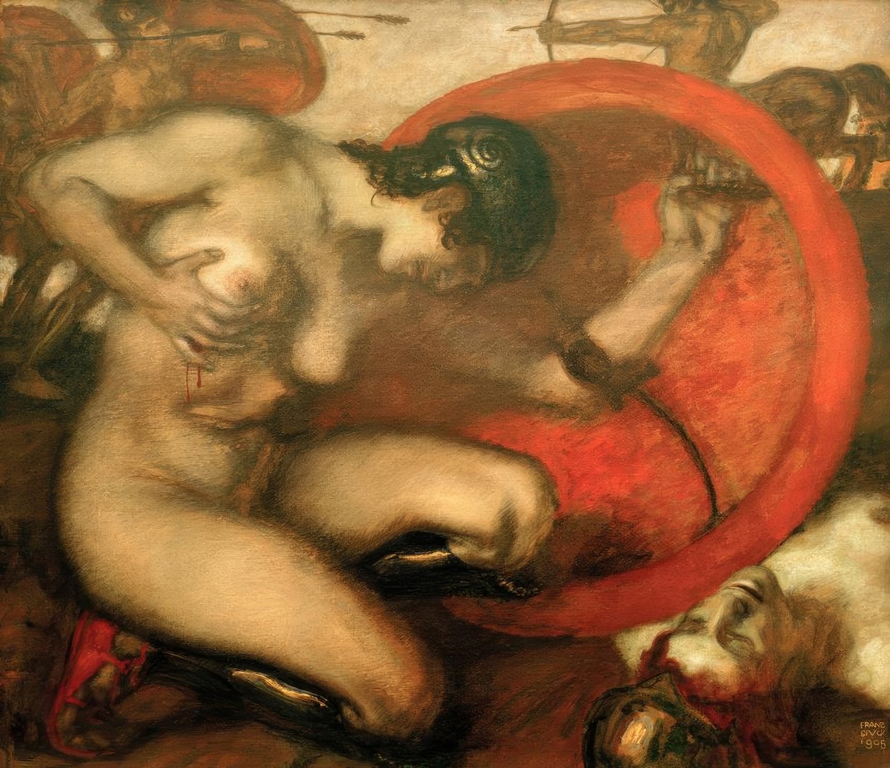 Amazzone ferita da Franz von Stuck