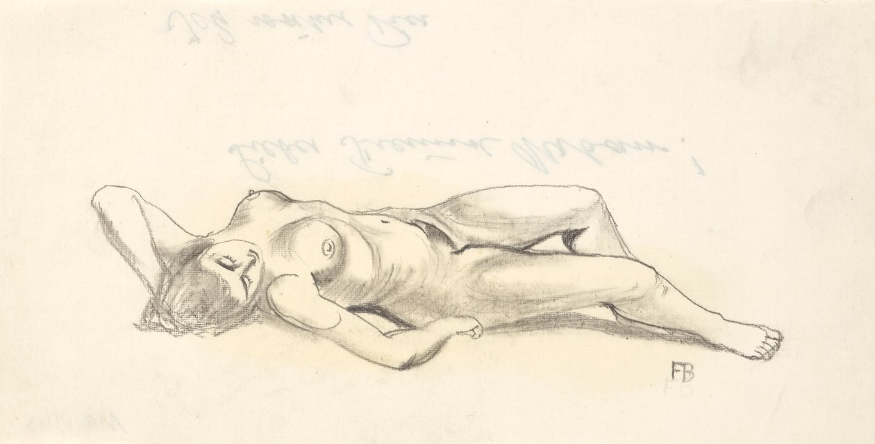 Nudo femminile sdraiato da Franz Barwig d. Ä.