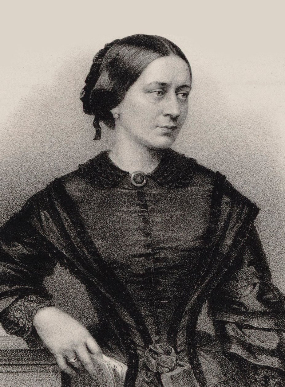 Ritratto di Clara Schumann, 1860 da Franz Hanfstaengl