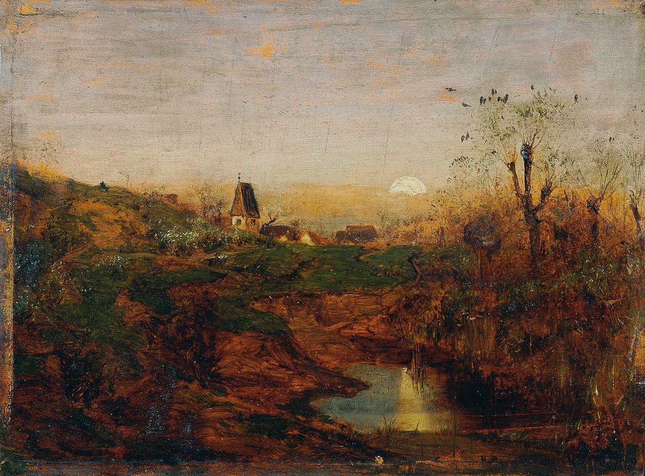 Crepuscolo in una brughiera da Franz Hoffmann von Fallersleben