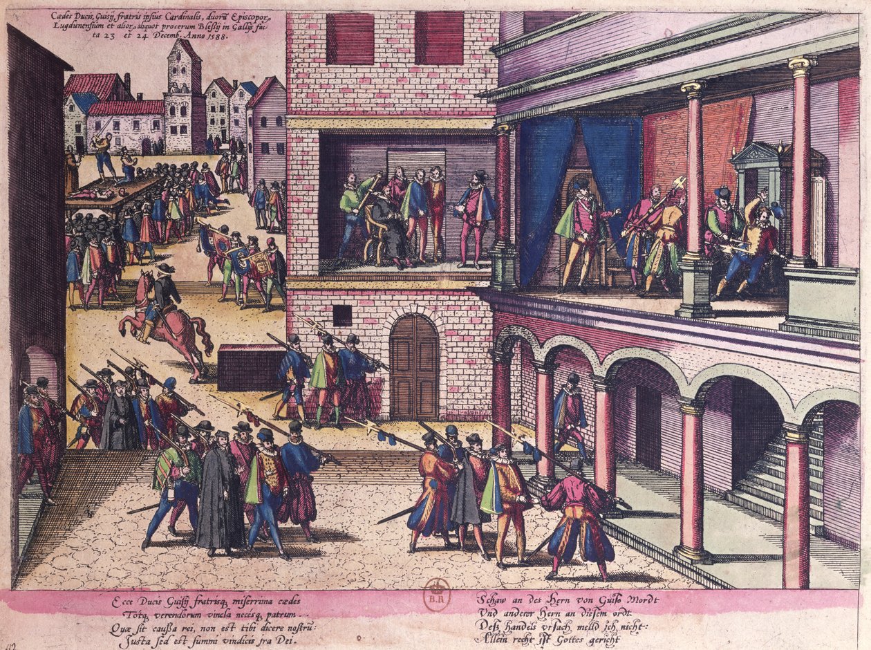 Assassinio del Duca Enrico di Guisa (1549-88) da Franz Hogenberg