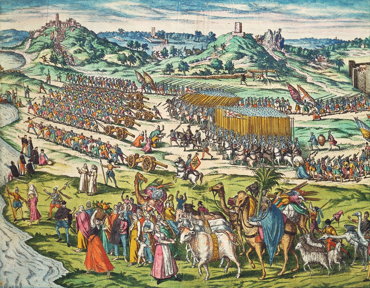 Conquista di Tunisi da parte di Carlo V da Franz Hogenberg
