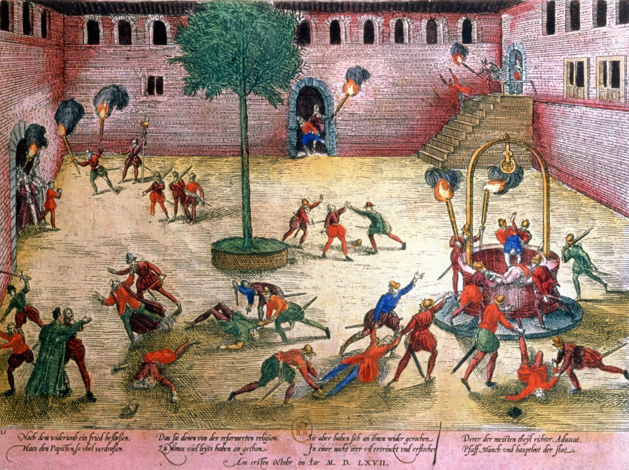 Seconda guerra di religione francese: La Michelade da Franz Hogenberg