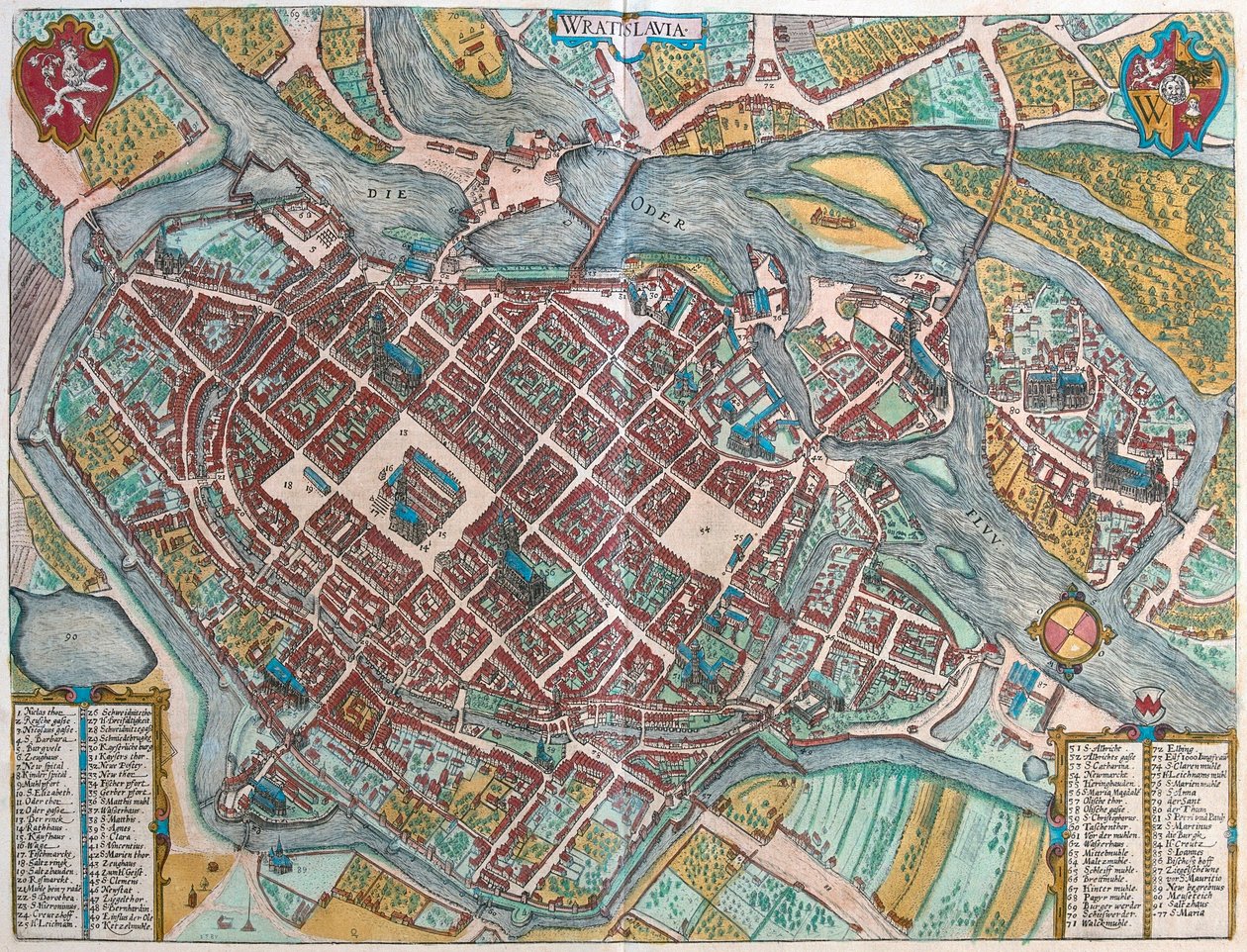 Wroclaw, Polonia da Franz Hogenberg
