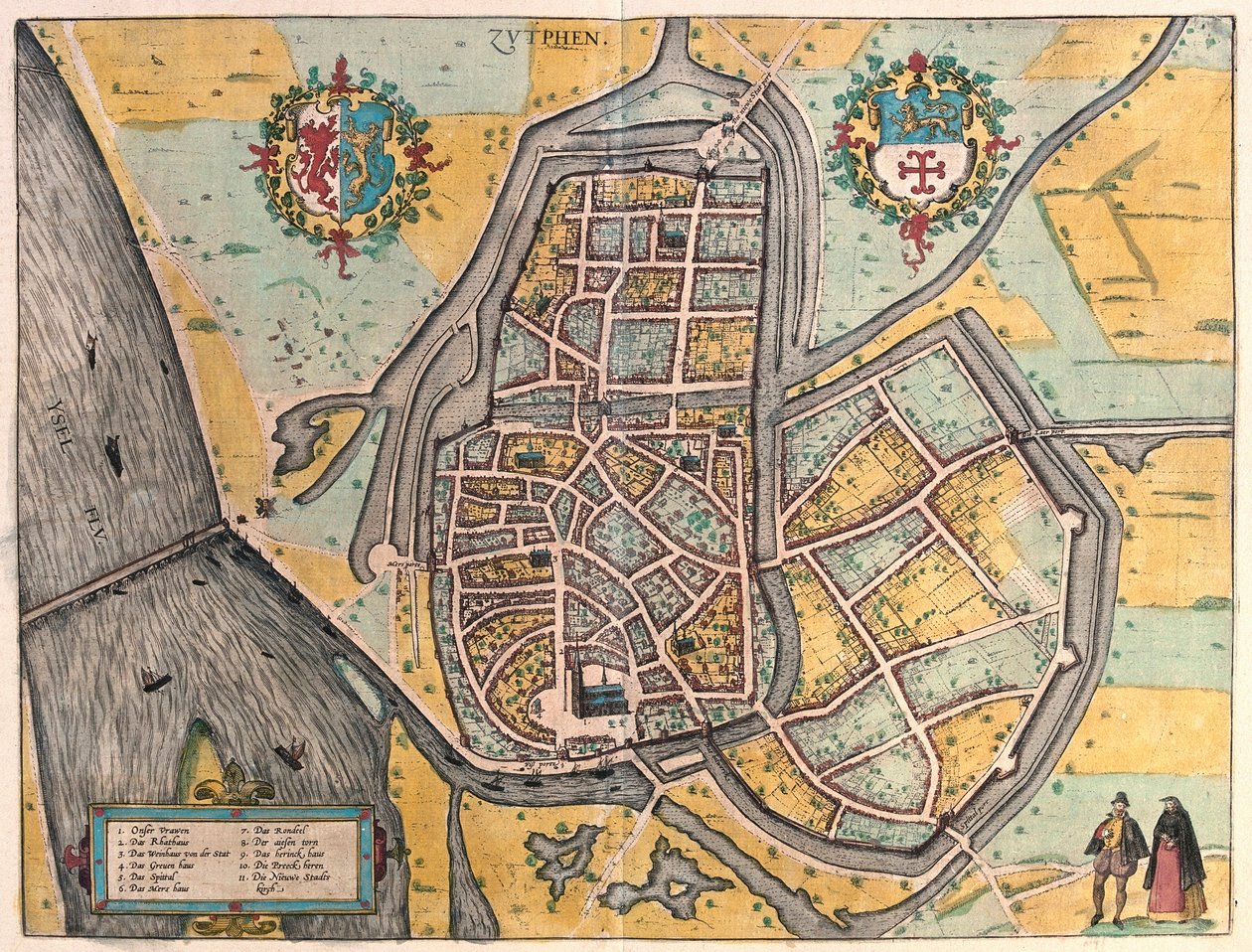 Zutphen, Paesi Bassi da Franz Hogenberg