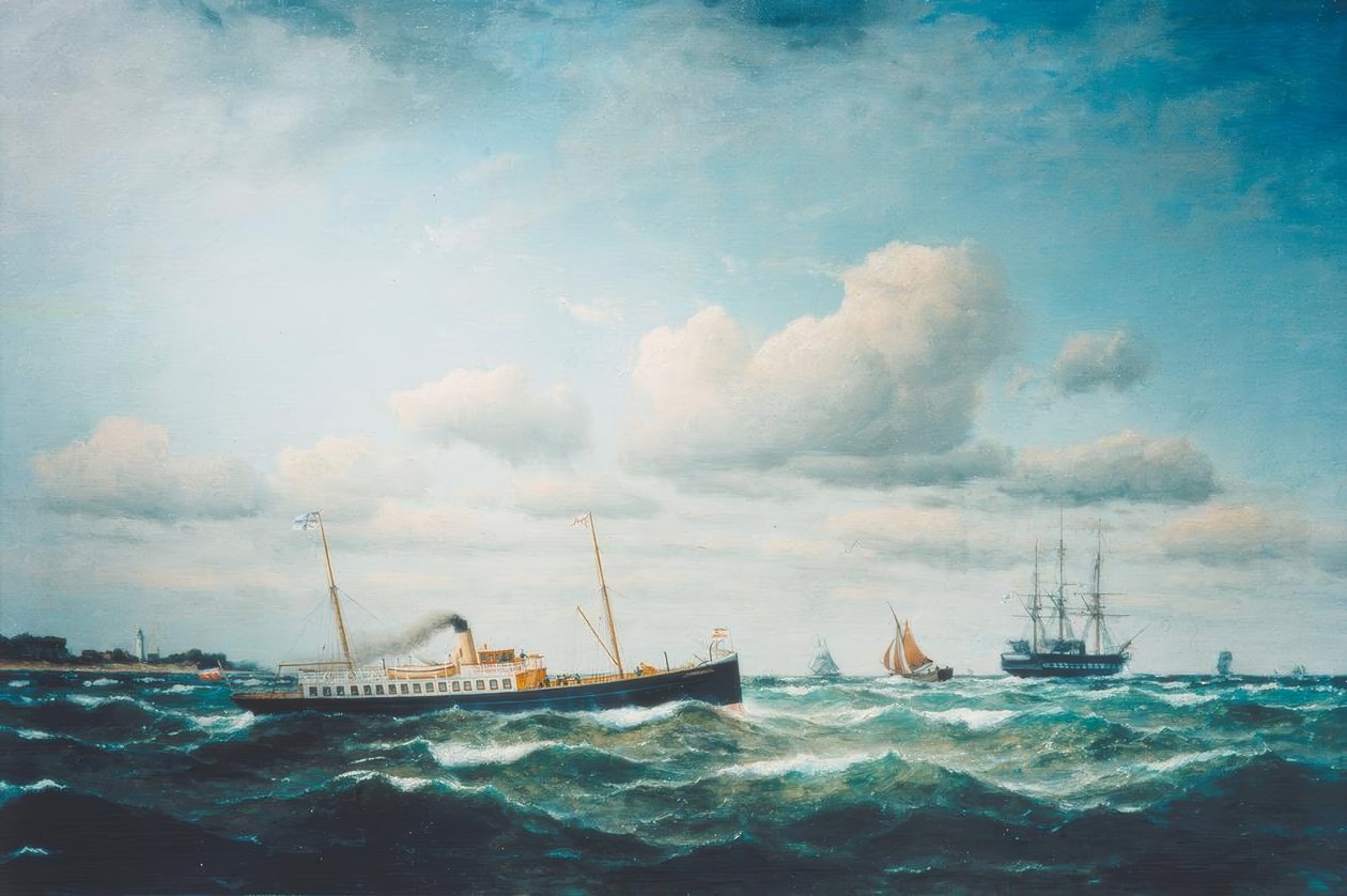 Postdampfer Stephan sul Mar Baltico da Franz Hünten