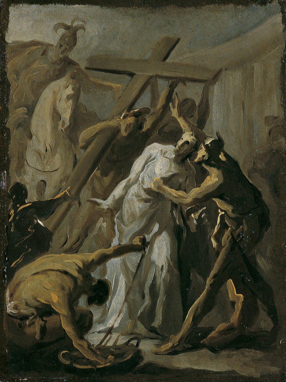 Cristo riceve la croce da Franz Joseph Spiegler