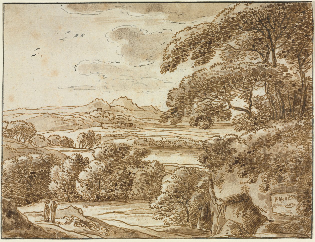 Paesaggio, c1780 da Franz Kobell