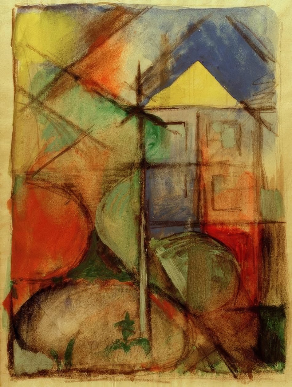 Composizione astratta da Franz Marc