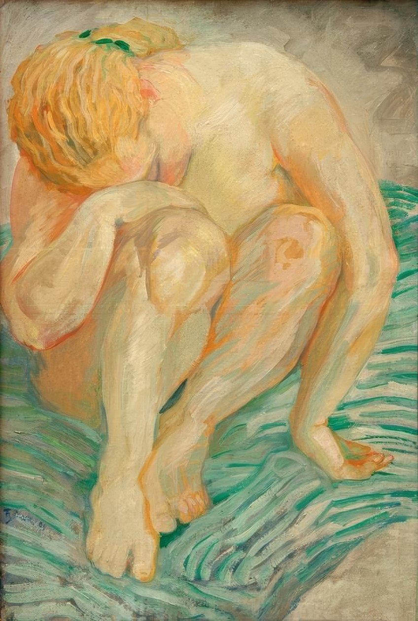 Studio di nudo (Nudo femminile) da Franz Marc