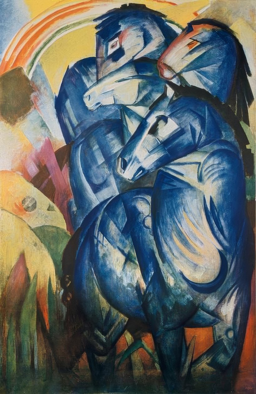 La torre dei cavalli blu da Franz Marc