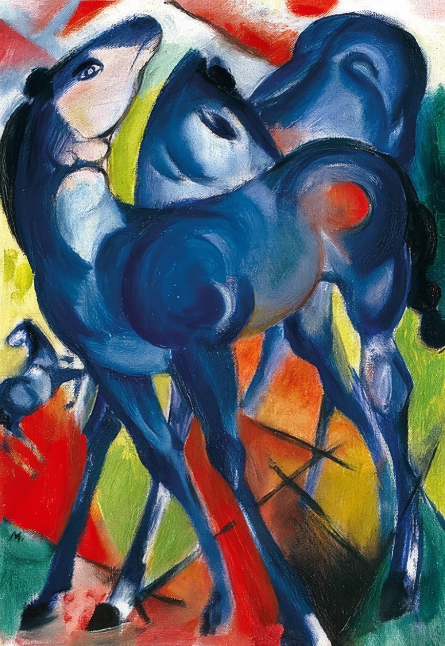 I puledri blu da Franz Marc