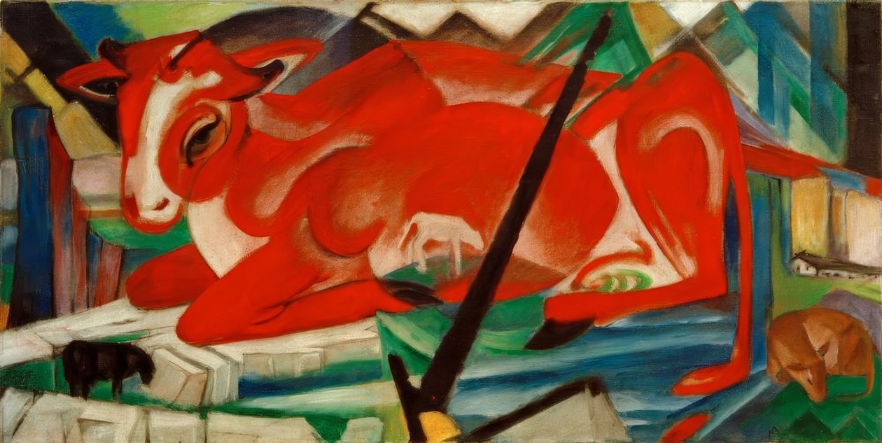 La mucca del mondo da Franz Marc