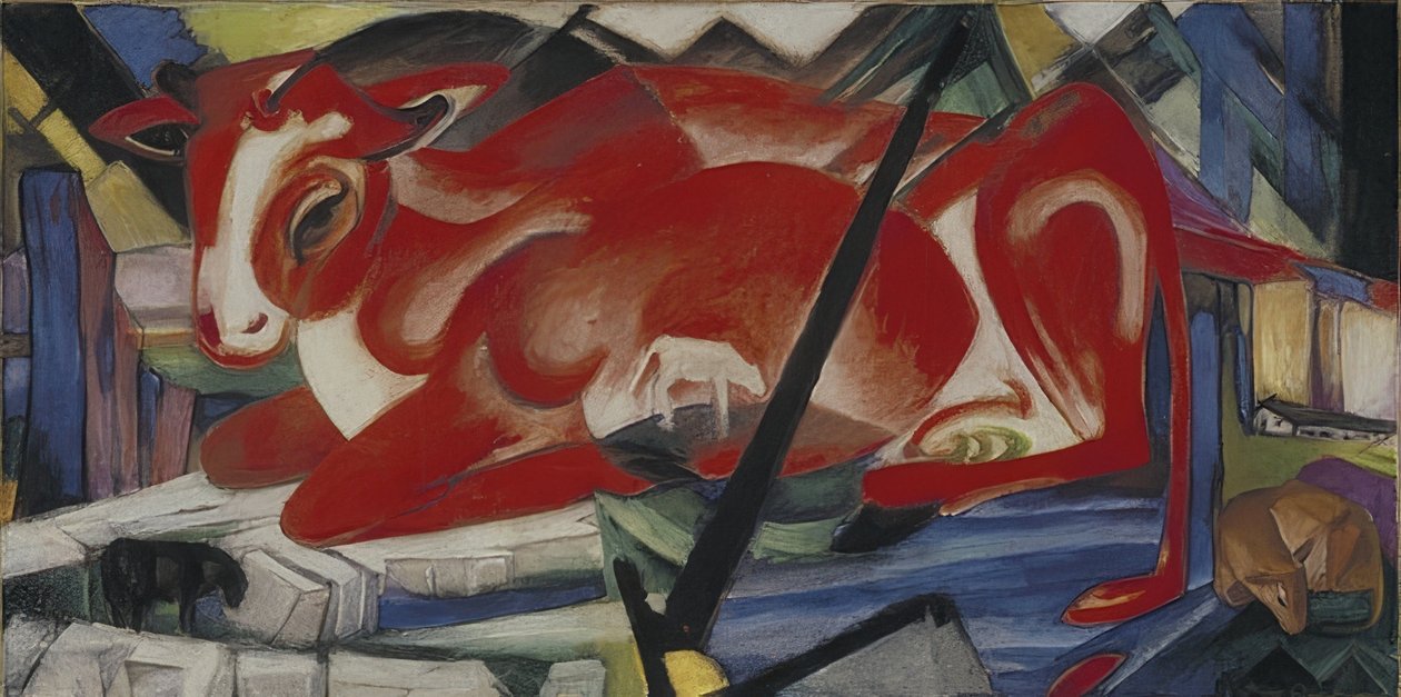 La mucca del mondo da Franz Marc
