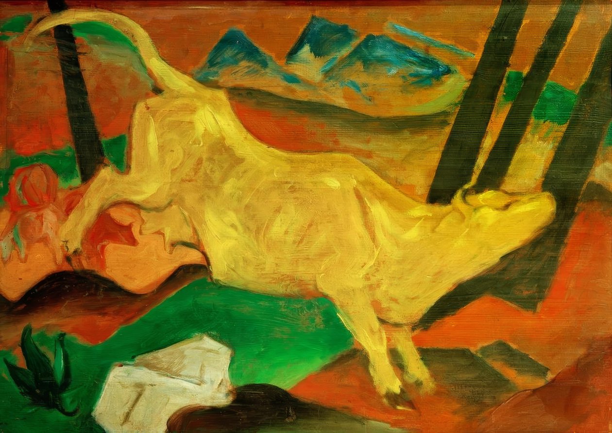 La mucca gialla da Franz Marc