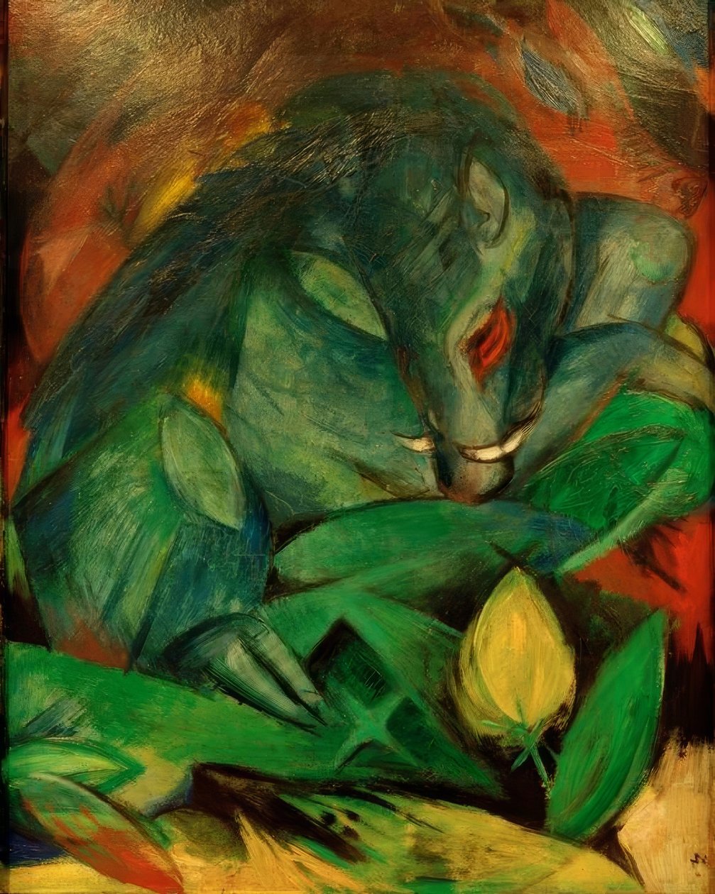 Cinghiale e scrofa (cinghiali) da Franz Marc