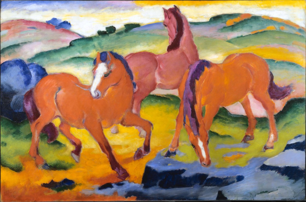 Cavalli al pascolo IV da Franz Marc