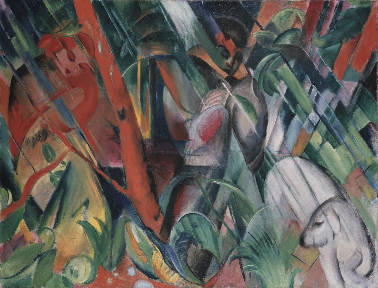 Sotto la pioggia, 1912 da Franz Marc