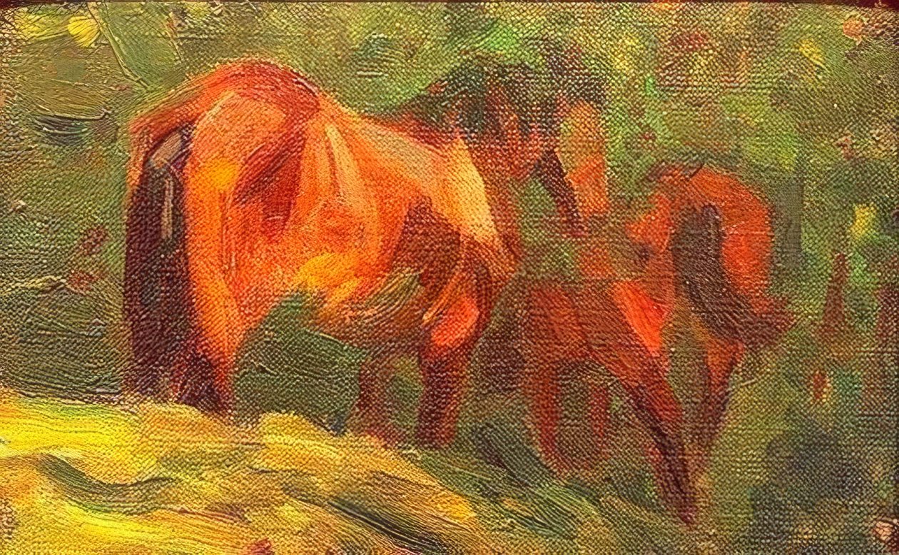 Piccolo studio di cavalli da Franz Marc