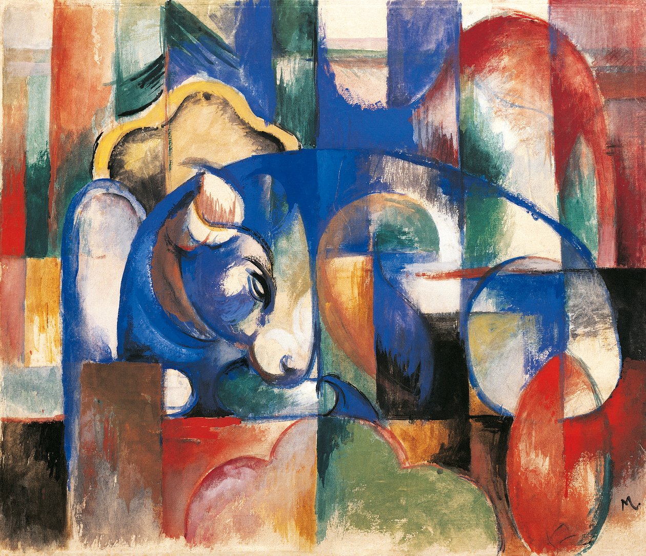 Tori sdraiati da Franz Marc