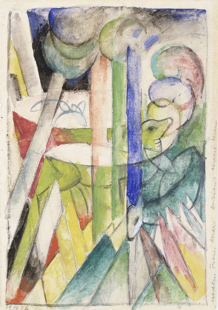 Capra di montagna da Franz Marc