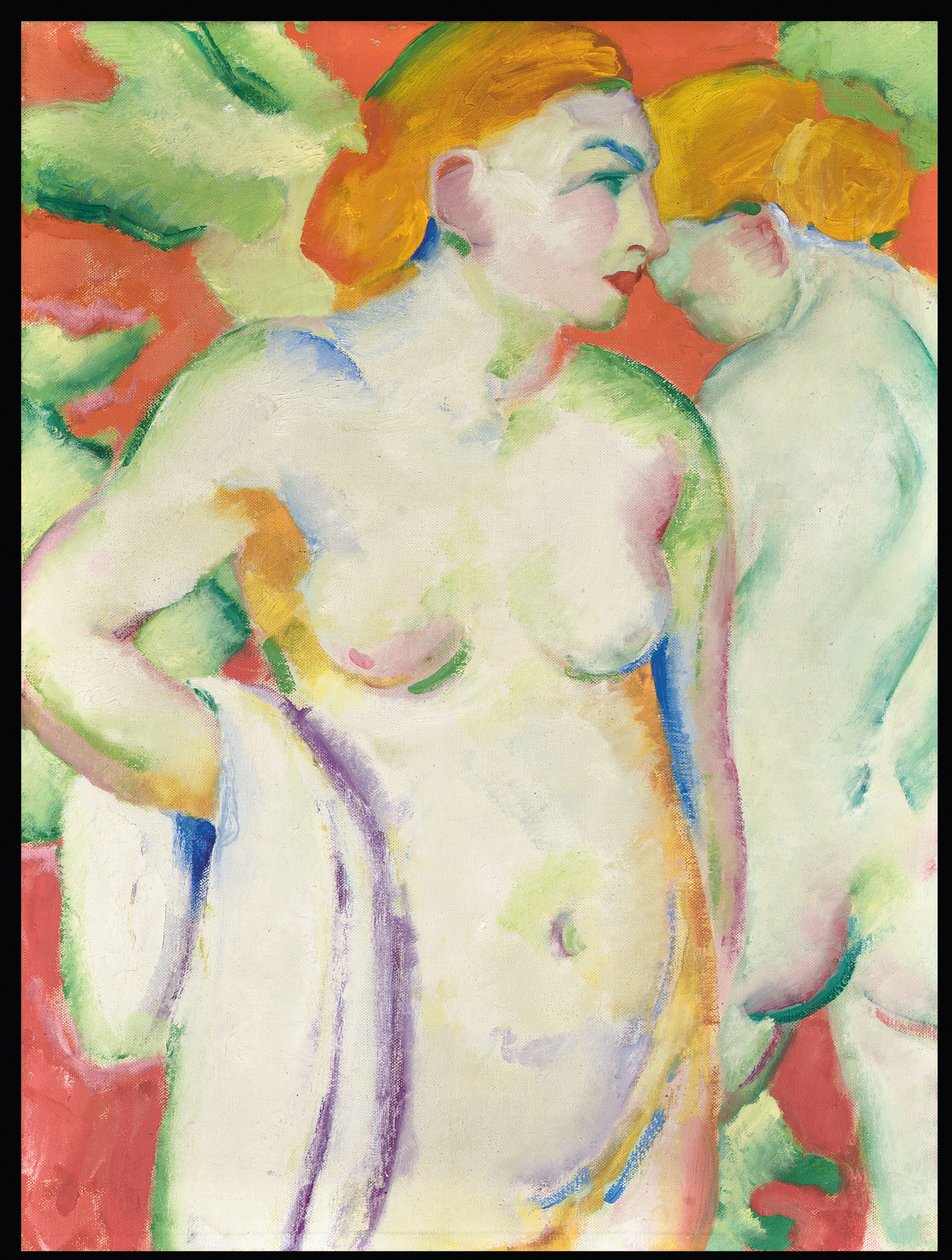 Nudi in cinabro da Franz Marc