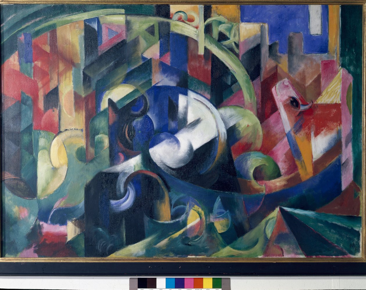 Dipinto con buoi da Franz Marc