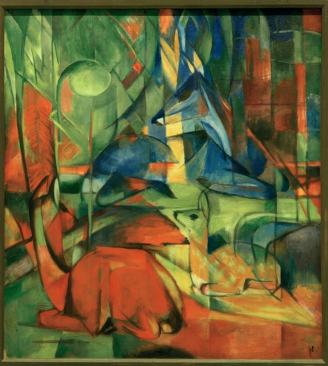 Cervi nel bosco II da Franz Marc