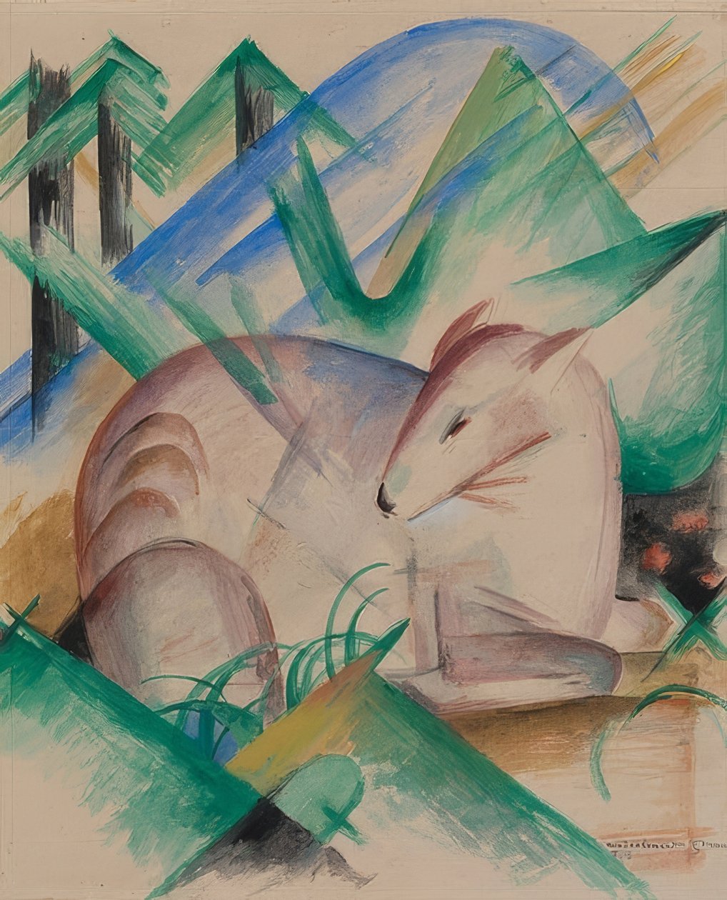 Cervo rosso da Franz Marc