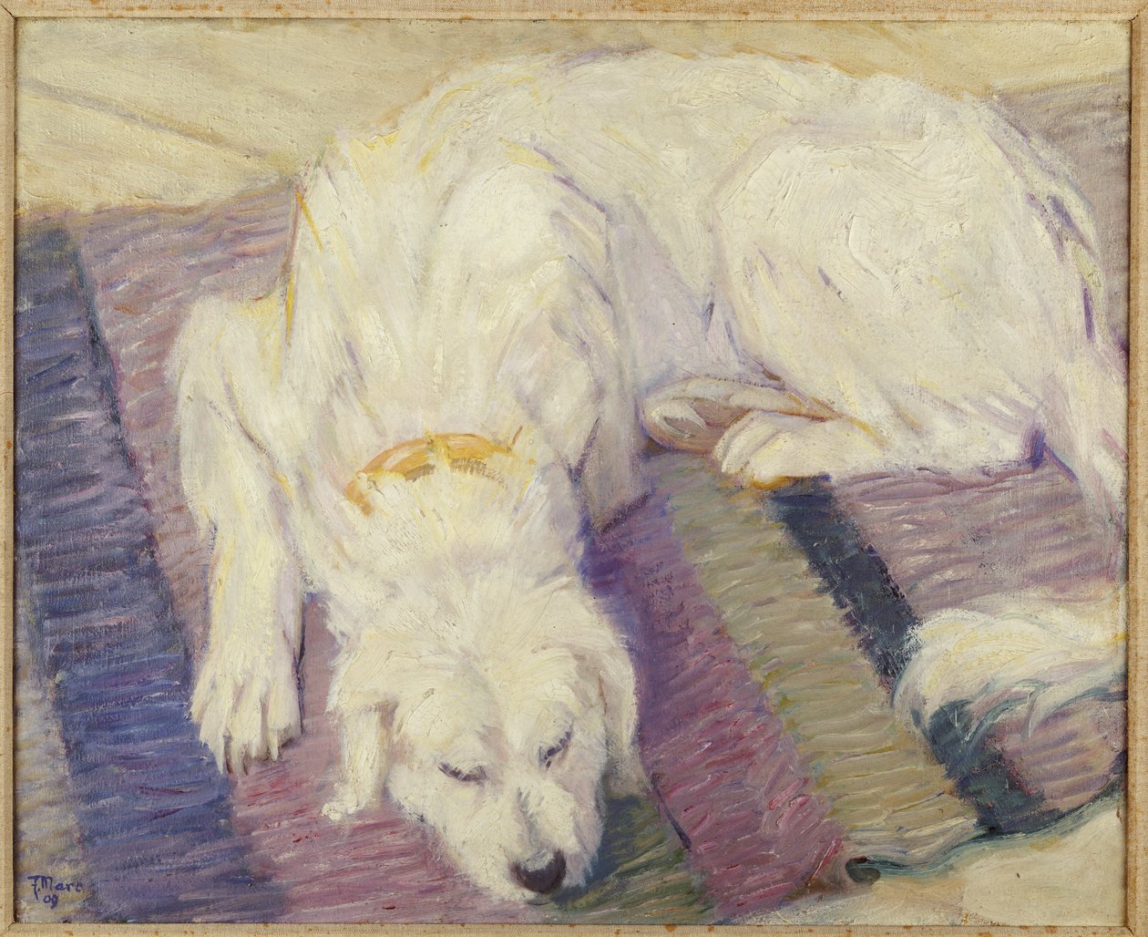 Cane che dorme, 1909 da Franz Marc