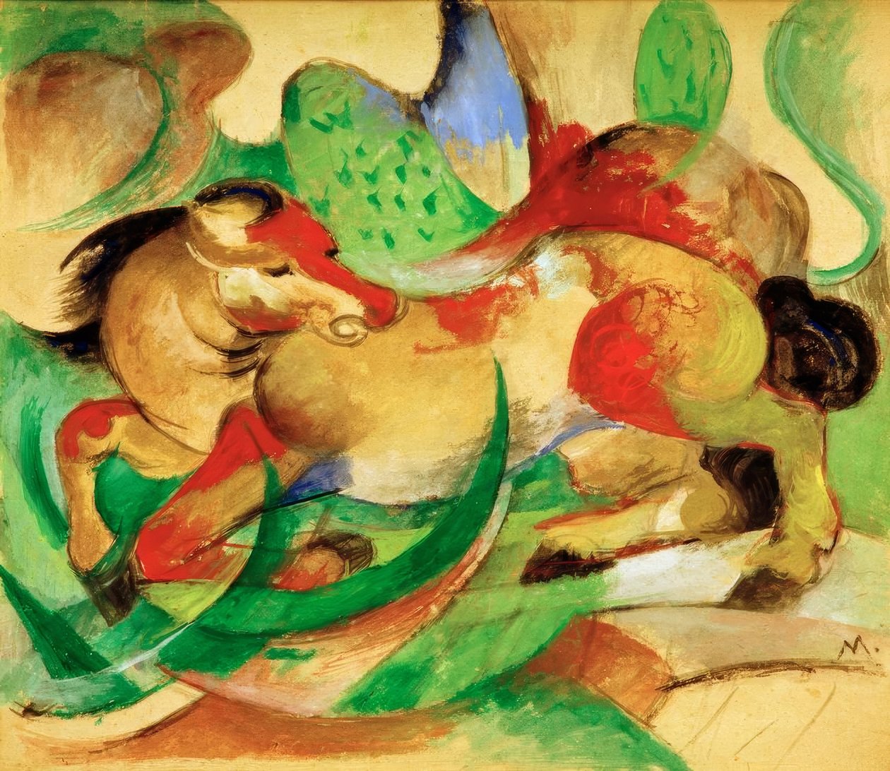 Cavallo che salta da Franz Marc