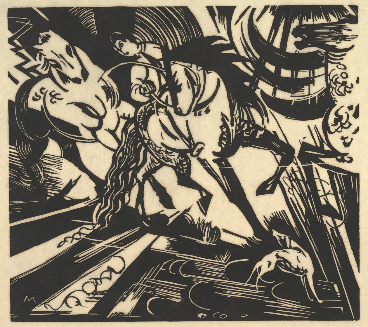 La scuola di equitazione da Franz Marc