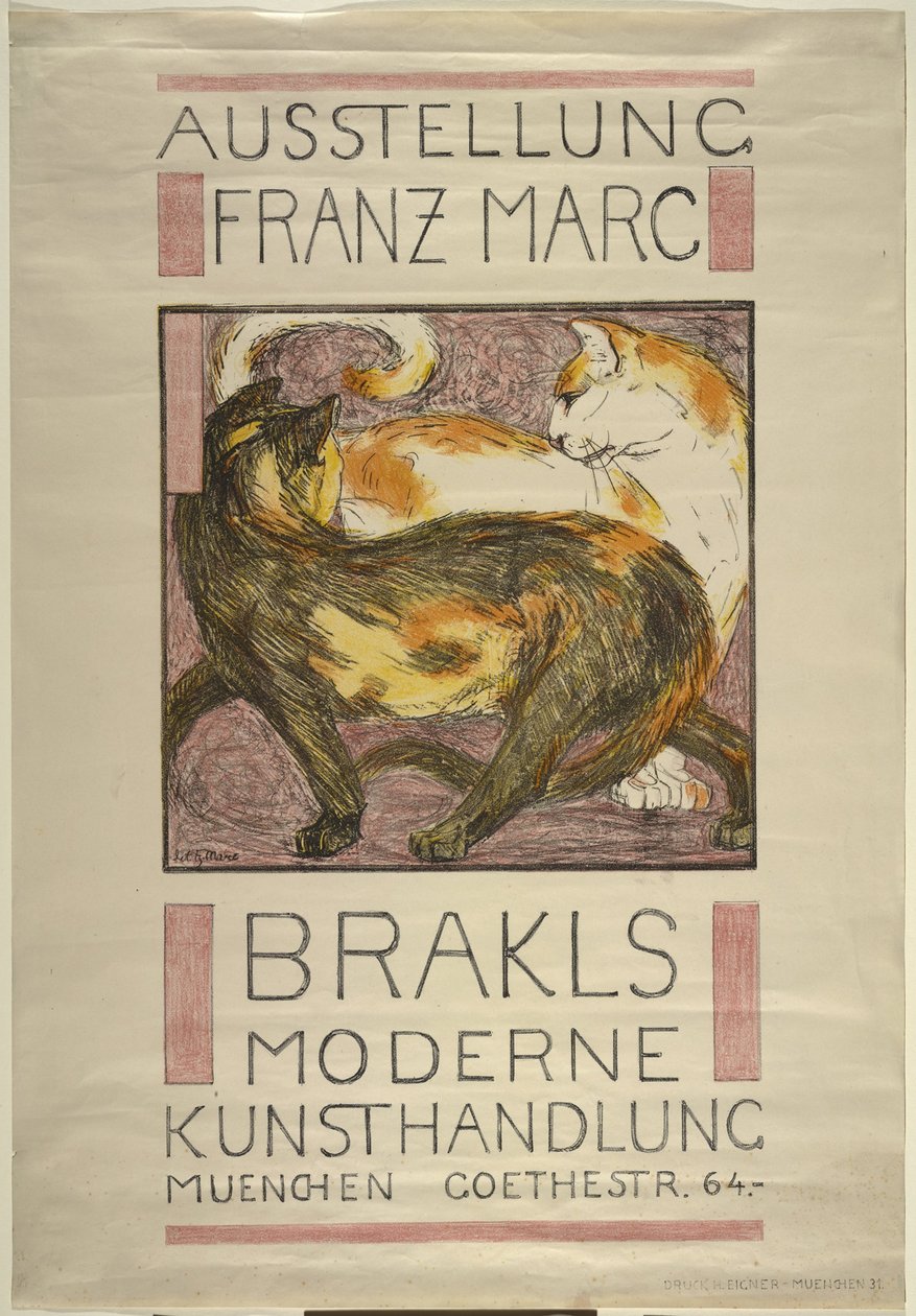 Due gatti da Franz Marc