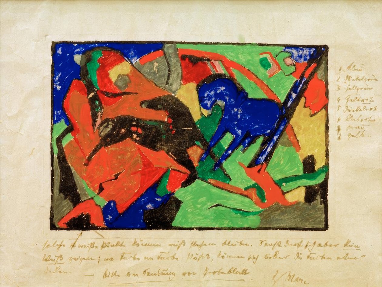 Due cavalli da Franz Marc