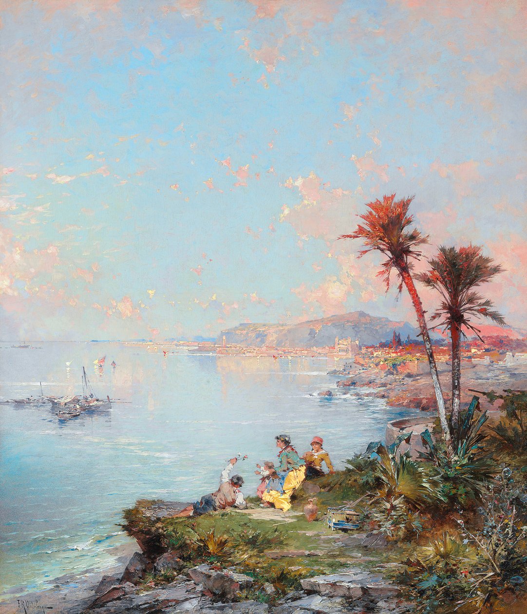 Veduta di Monaco da Franz Richard Unterberger