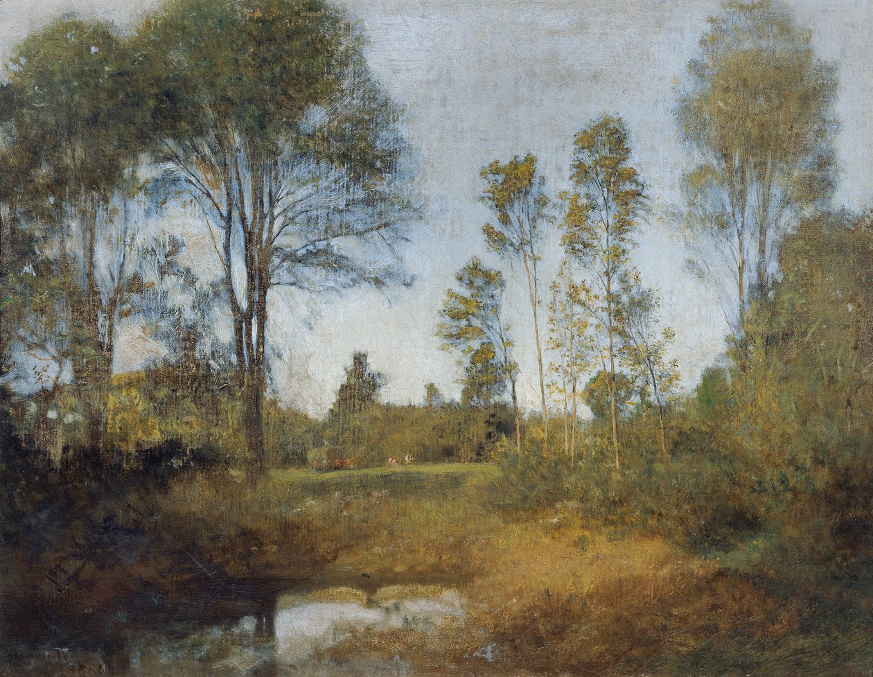 Paesaggio con carro di fieno da Franz Rumpler