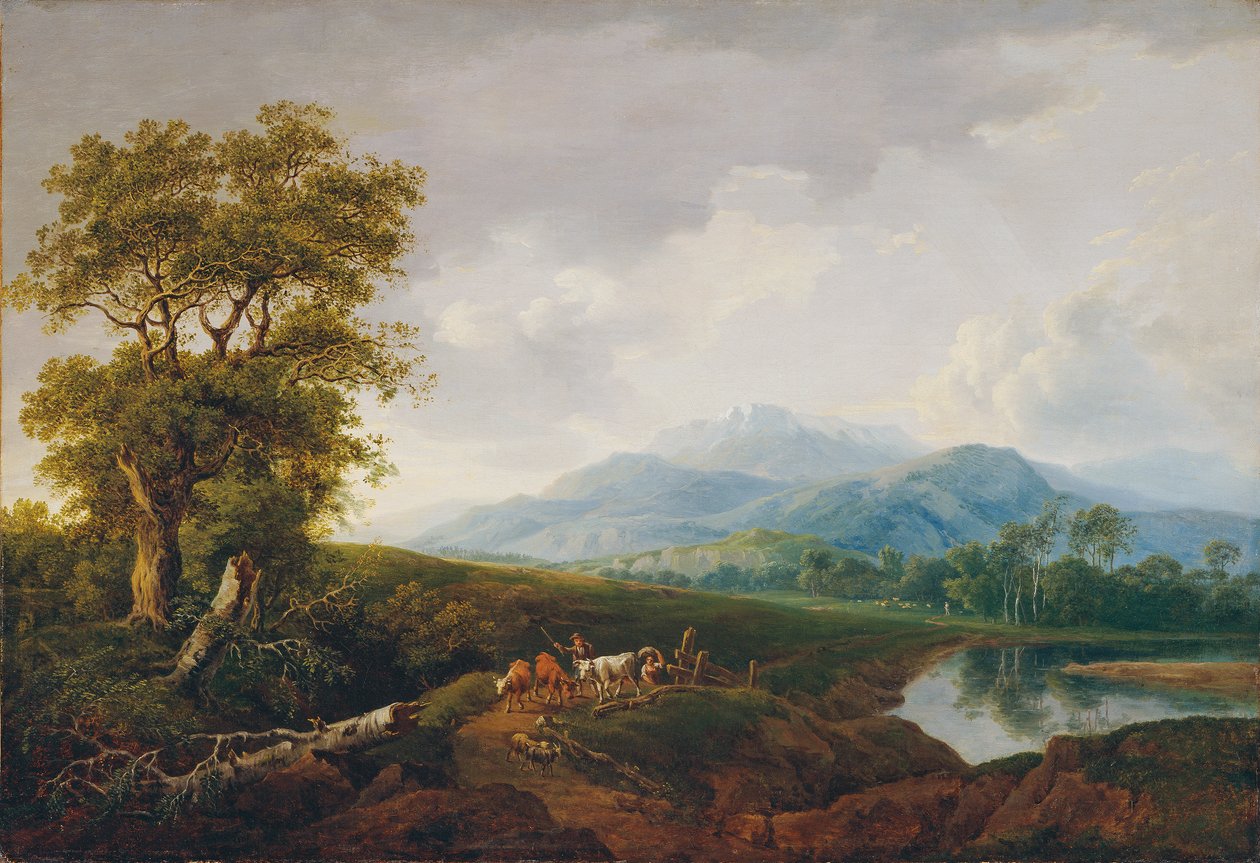 Paesaggio con Schneeberg da Franz Scheyerer