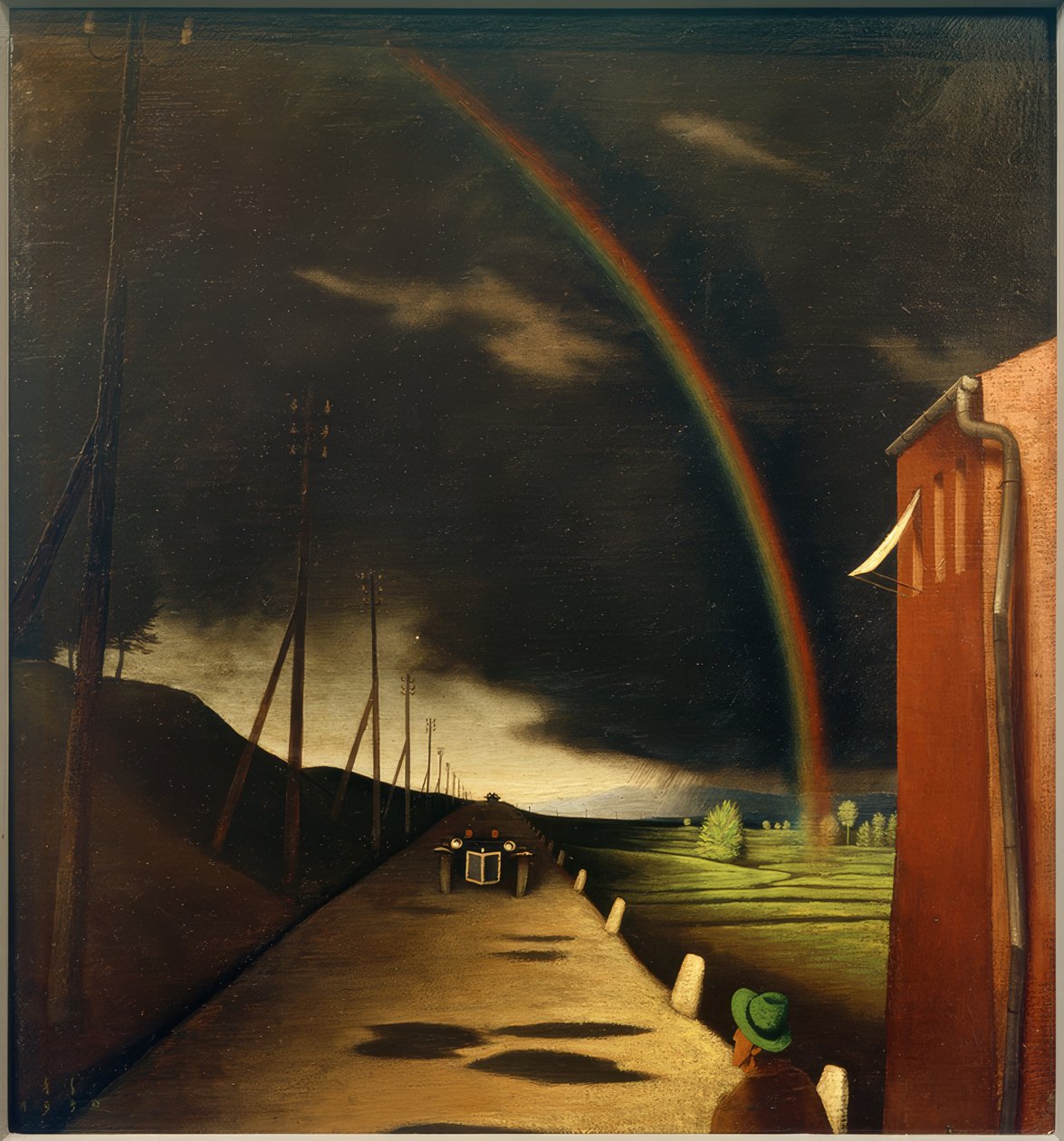 Paesaggio con arcobaleno da Franz Sedlacek