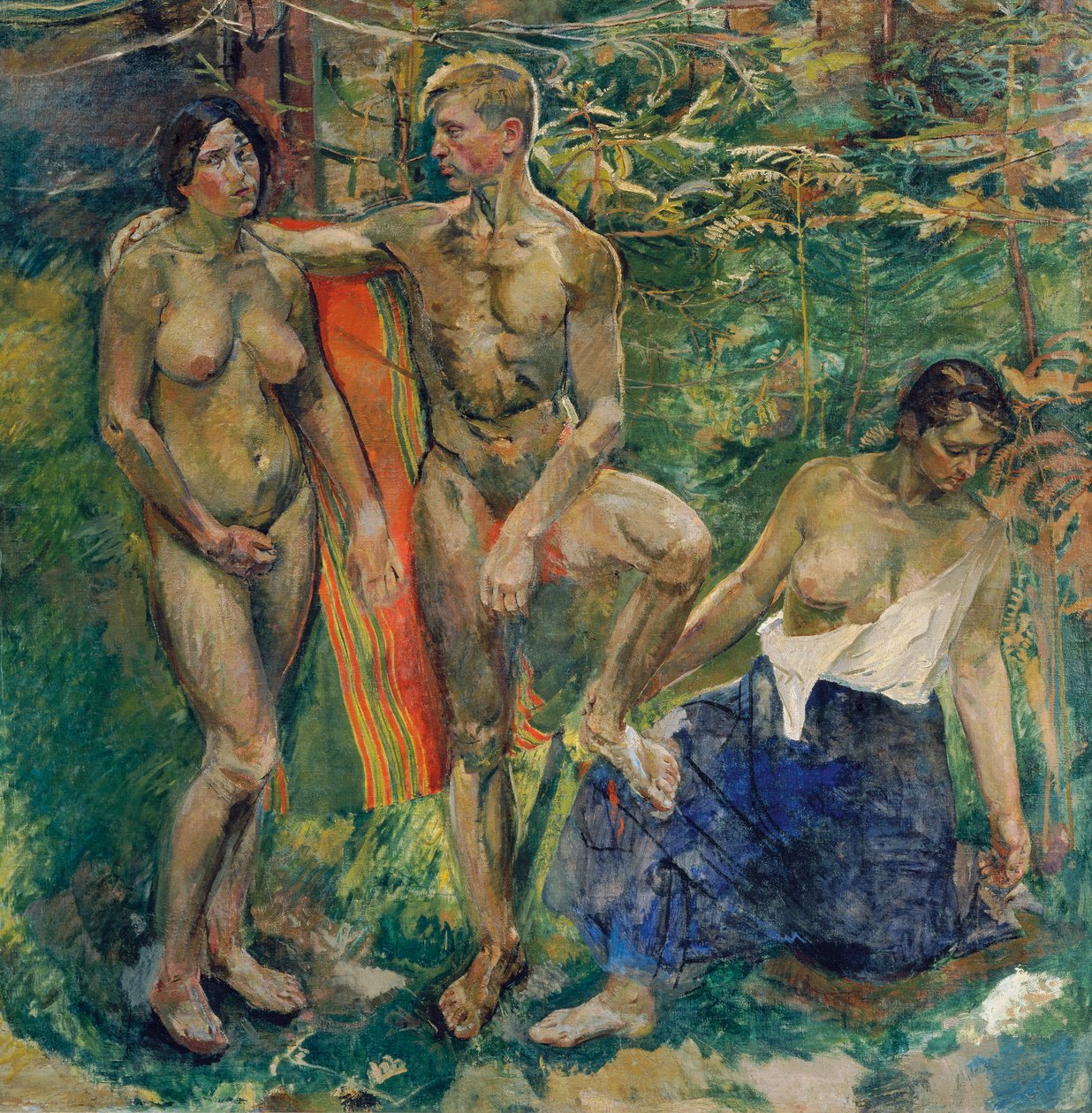 Nudi nel bosco da Franz Wiegele