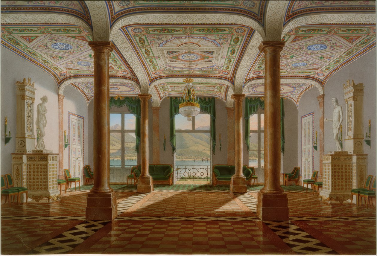 Salone del Castello di Tegernsee da Franz Xaver Nachtmann