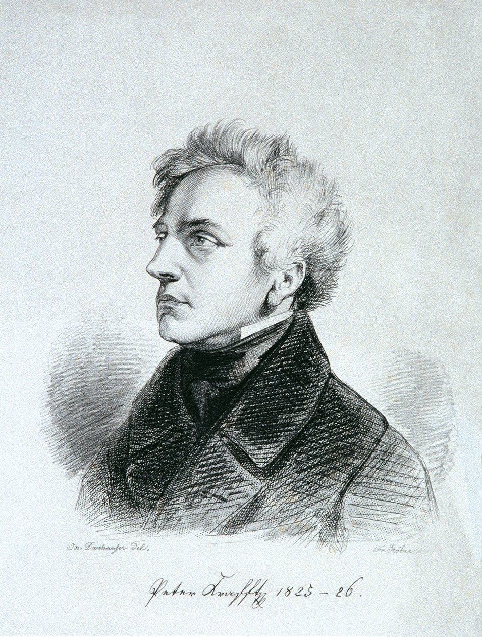 Il pittore Johann Peter Krafft da Franz Xaver Stöber