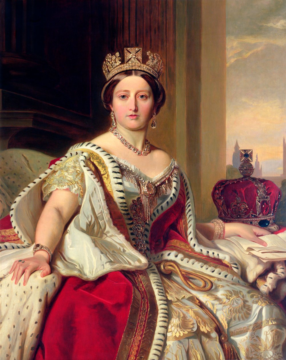 Regina Vittoria, 1859 da Franz Xaver Winterhalter