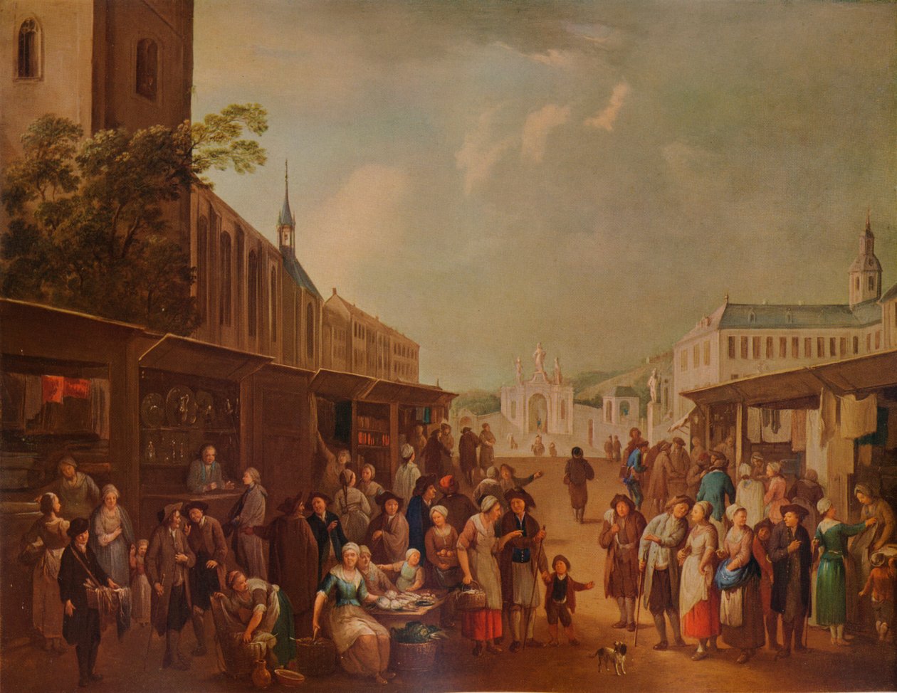 Scena di strada da Franz de Paula Ferg
